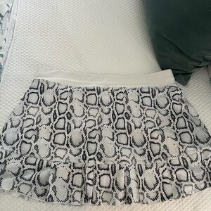 Black and White Mini tennis Skirt with Pleats